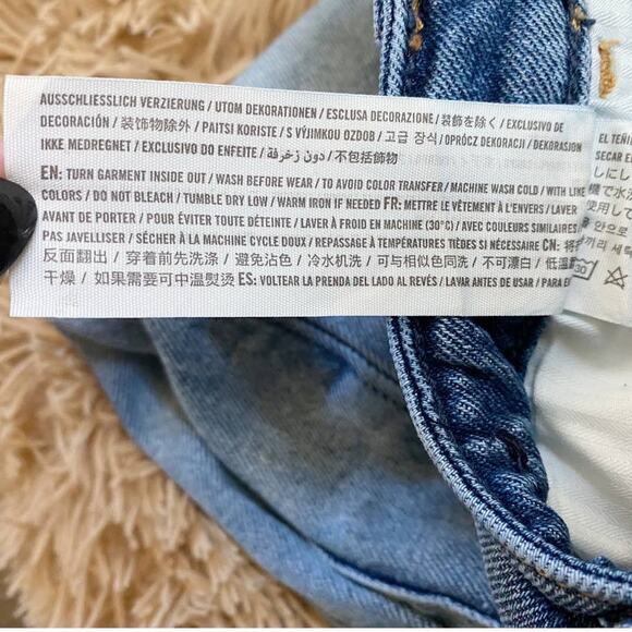 Hollister Ultra High-Rise Two-Toned Stacked Vintage Straight Jeans sz 24 - Picture 13 of 15